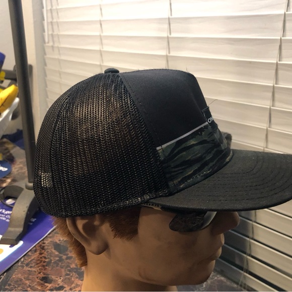 Oneill Men’s Black Green Baseball Snap Back Hats Size One - Picture 3 of 13